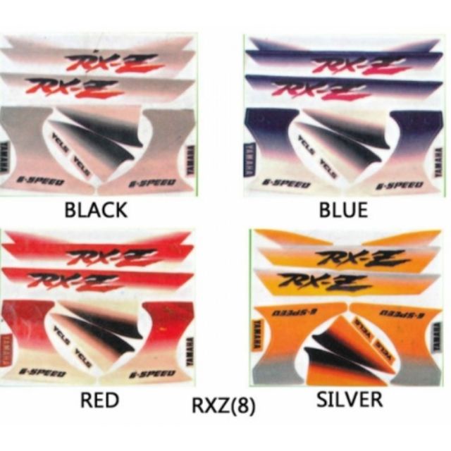 สติ๊กเกอร์สติ๊กเกอร์ RXZ 8 YAHOO Brand Normal/Yuyi/Runcing