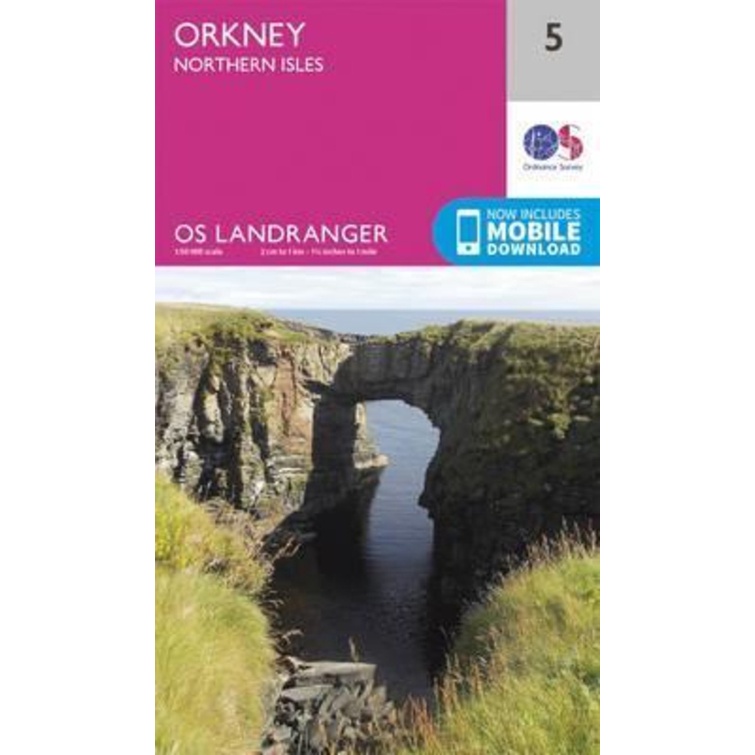 Orkney - Northern Isles โดย Ordnance Survey (ฉบับสหราชอาณาจักรปกอ่อน)