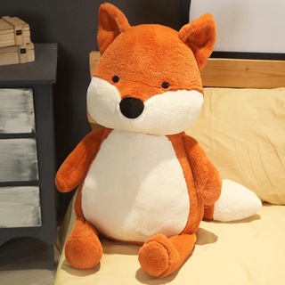 JFMM Cute Little Fox Doll Doll Creative Soft Toy on Bed Children Sleep Ragdoll Birthday Gift Female