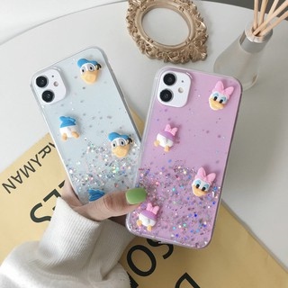 เคส OPPO A76 A57 A96 A54 A16 4G A16K A53 A52 A92 A15 A15S A94 A93 A31 A12 A33 A9 A5 2020 A7 A5s A3s A1K A71 A37 A37F F1s F9 F11 Pro Reno5 Reno7 Z 8Z 5G Reno6Z 2019 2020 Cute Cartoon Donald Duck &amp; Daisy Soft Protective Case