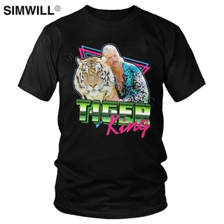 พร้อมส่ง เสื้อยืดลําลอง แขนสั้น พิมพ์ลาย Joe Exotic King หลากสี แฟชั่นฤดูร้อน สําหรับผู้ชายS-5XL