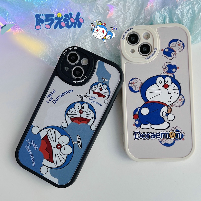for iPhone 13 12 11 Pro Max X XS XR SE 2020 8 7 6s 6 Plus Doraemon Anti-crack shockproof Camera Protection Soft Case STG01