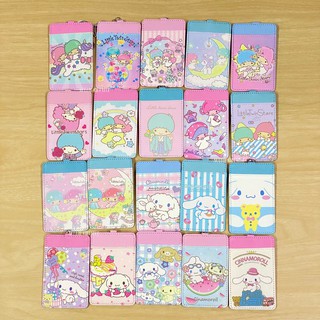 พร้อมส่ง ที่ใส่บัตรพนักงาน บัตรประจำตัว หนังPU พร้อมขอเกี่ยว ลายการ์ตูน Sanrio Kitty ลายชุด2