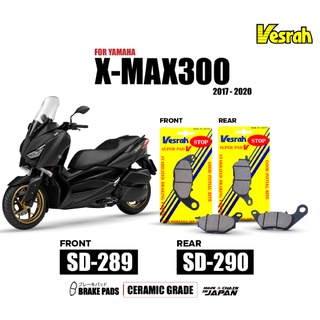 ผ้าเบรค Vesrah เกรด Ceramic Carbon สำหรับ YAMAHA X-MAX300 R3 MT03 SD-289 SD-290