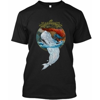 T-shirt  เสื้อยืด พิมพ์ลายโลโก้ Mastodon Leviathan สไตล์อเมริกันS-5XL