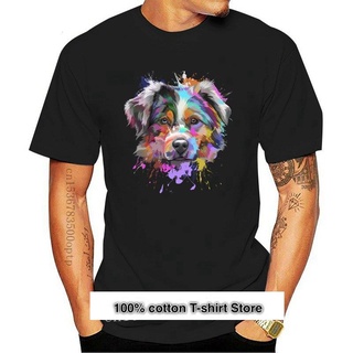 ใหม่ เสื้อยืด พิมพ์ลาย Aussie Lover Art Australian Shepherd ของขวัญคนรักออสเตรเลีย