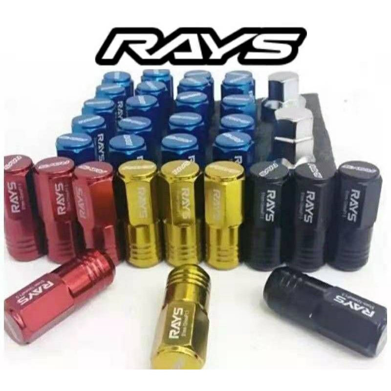 Rays Nut, Rays Tyre Nut, Rays Racing Nut, Rays Steel Nut Besi, Tyre Nut Long, Tayar Nut Panjang (M12