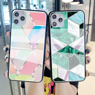 เคส  OPPO Reno 8T 8Z A78 Reno6 5G A94 Reno 5 5Pro Reno 4 Pro 5G Reno2 2F Reno F11 Pro F9 F7 F5 F1s เคสแก้ว ยากเคส   Tempered Glass Back Shockproof Hard Casing Glass Case