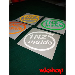 1NZ inside(สินค้าจัดส่งภายใน24ชั่วโมง) สติกเกอร์ตัด สะท้อนแสงสีสวยสำหรับติดตกแต่งรถยนต์และจักรยานยนต์