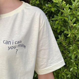 Call you mine t-shirt - kudsun เสื้อยืดผ้าคอตตอนแท้100% นุ่มใส่สบาย