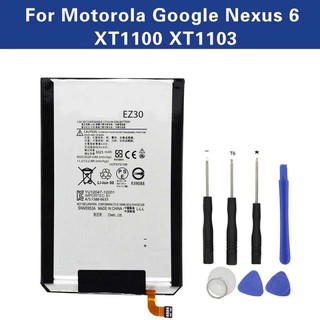 แบตเตอรี่ Moto Google Nexus 6 XT-1100 XT1103 XT1110 XT1115 EZ30 3220mAh พร้อมชุดถอด