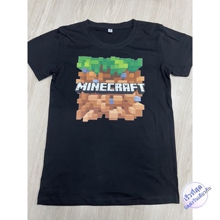 เสื้อยืด minecraft มายคราฟ เสื้อยืดลายการ์ตูน เสื้อยืดแอนิเมะ Anime เด็ก และ ผู้ใหญ่