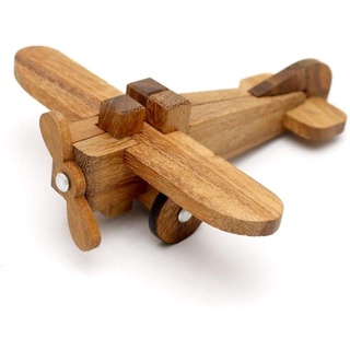 โมเดลไม้รูปเครื่องบิน The Airplane Puzzle เกมไม้ ของเล่นไม้โบราณ เกมไม้เสริมพัฒนาการ wooden educational toy brain game