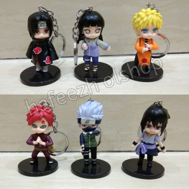 GANTUNGAN Naruto Hinata Sasuke Gaara Itachi Kakashi พวงกุญแจรูป