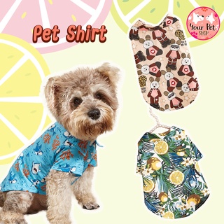 เสื้อเชิ๊ตสัตว์เลี้ยง เสื้อหมา เสื้อแมว เสื้อสุนัข Hawaii Pet Shirt เสื้อหมาแฟชั่น เสื้อแมวแฟชั่น