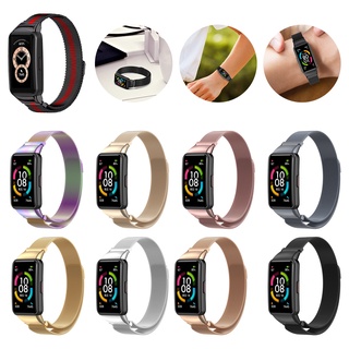 พร้อมส่ง สาย Huawei Band 6, สาย Stainless Steel, สายนาฬิกา Honor Band 6 สายโลหะสำรอง