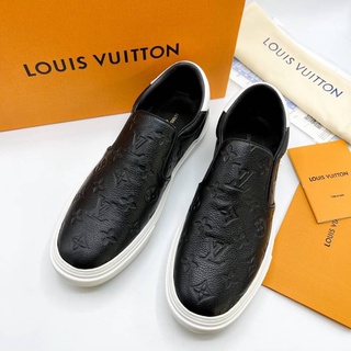 Louis Vuitton Slion รองเท้าทรงสลิปออน รองเท้าสทยแฟชั่น สรีทหนังแท้💯