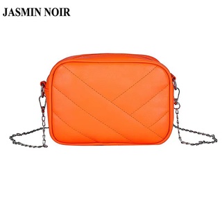 Jasmin NOIR กระเป๋าสะพายข้าง พิมพ์ลายทาง แต่งสายโซ่ สําหรับผู้หญิง