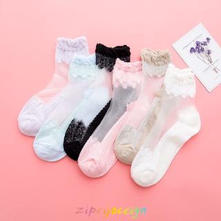 Womens transparent long socks