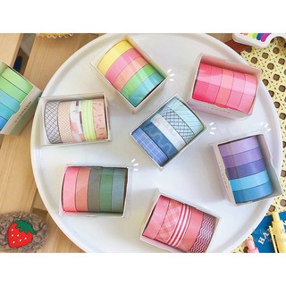 Masking Tape เทปตกแต่งสีแบบมาการอง ขนมหวาน &lt;&lt;พร้อมส่ง&gt;&gt;