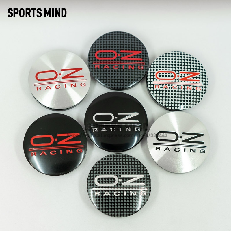 4 ชิ้น/ล็อต 7 สี 56 มม.OZ Racing รถศูนย์ล้อ Hub Caps Badge สติกเกอร์สัญลักษณ์ Decal ล้อฝุ่นฝาครอบป้ายโลโก้