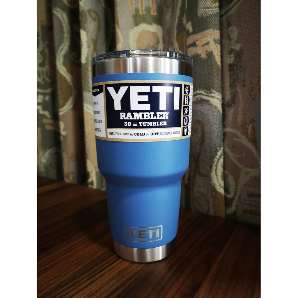 แก้ว YETI แท้ รุ่น RAMBLER 30oz สีที่เลิกผลิตแล้ว สี Pacific Blue (พร้อมส่ง)