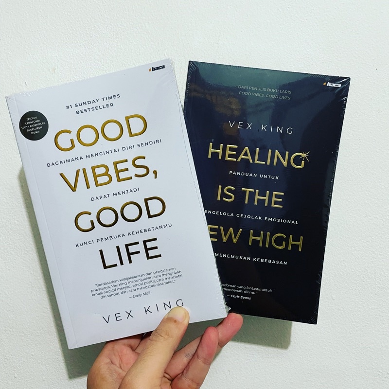 Good Vibes Good Life & Healing Is The New High Book Package - Vex King