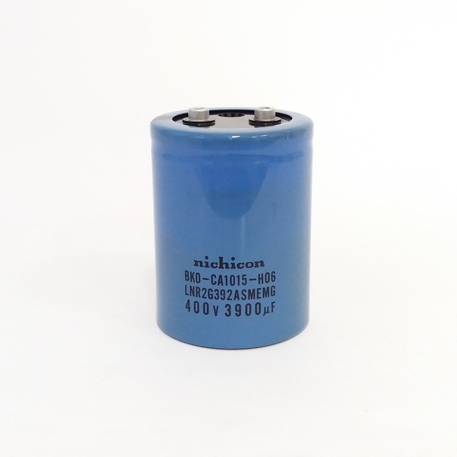 Capacitor 3900uF 400V (BK0-CA1015-H06) Nichicon คาปาซิเตอร์ 78x108mm.