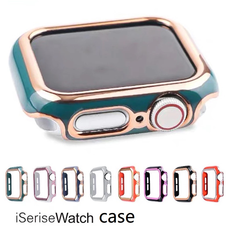 เคส AppleWatch ขนาด 41 มม. 45มม 40 มม. 42 มม. 44 มม. PC Hard Apple Watch Case iWatchSeries 7/6/5/4/3/2/1, เคส Apple Watch SE Frame เคส applewatch series 7
