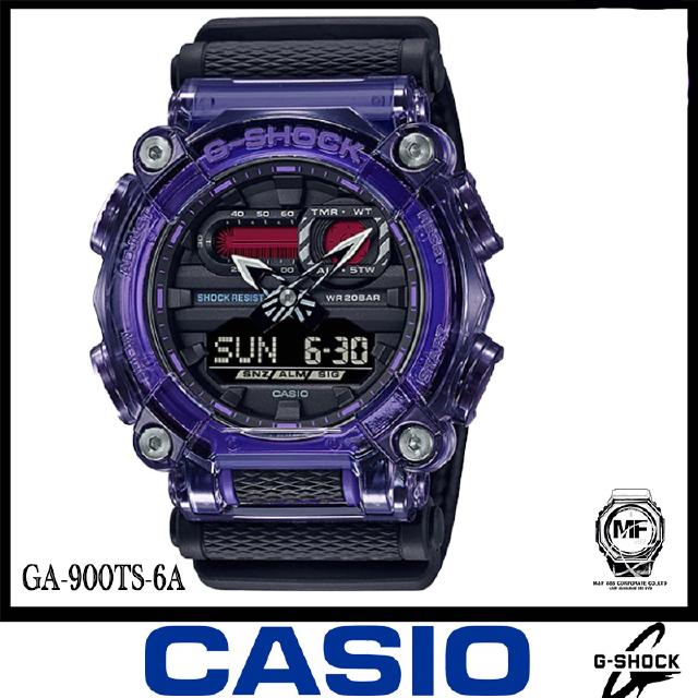 Casio G-Shock นาฬิกาข้อมือผู้ชาย สายเรซิ่น  รุ่น GA-900TS-6A  - สีม่วง ประกันศูนย์เซ็นทรัลCMG 1 ปี จากร้าน M&amp;F888B