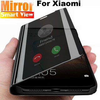 ( Mirror ) Xiaomo Mi 9 9SE CC9 CC9e Lite Pro Mi 8 Pro Mi8 Mi9 9se 8se Clear Smart View Flip Mirror Cover Pocophone F1/Poco F1