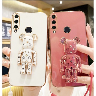 Huawei Y9s / Y9 Prime 2019 / Y9 2019 / Y7A / Y6P แฟชั่น น่ารัก หมี ตัวยึด เคสโทรศัพท์ กันกระแทก