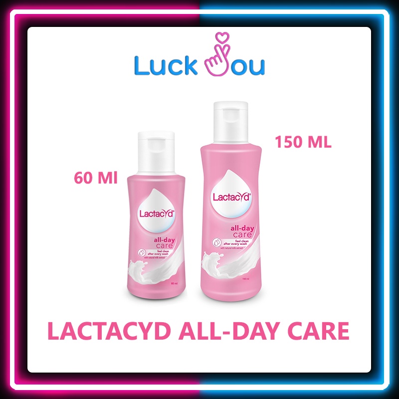 LACTACYD  ALL-DAY CARE 60 ml./ 150 ml. แลคตาซิด ผลิตภัณฑ์ทำความสะอาด จุดซ่อนเร้น สูตรออล เดย์ แคร์ 60 มล./150มล.