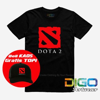 เสื้อยืดคอกลมเสื้อยืด ลายเกม Pc "dota 2" Moba Player - Dota2 Gamer Shirt / เสื้อเกมมิ่ง / dota 2 / เสื้อกระจายS-5XL