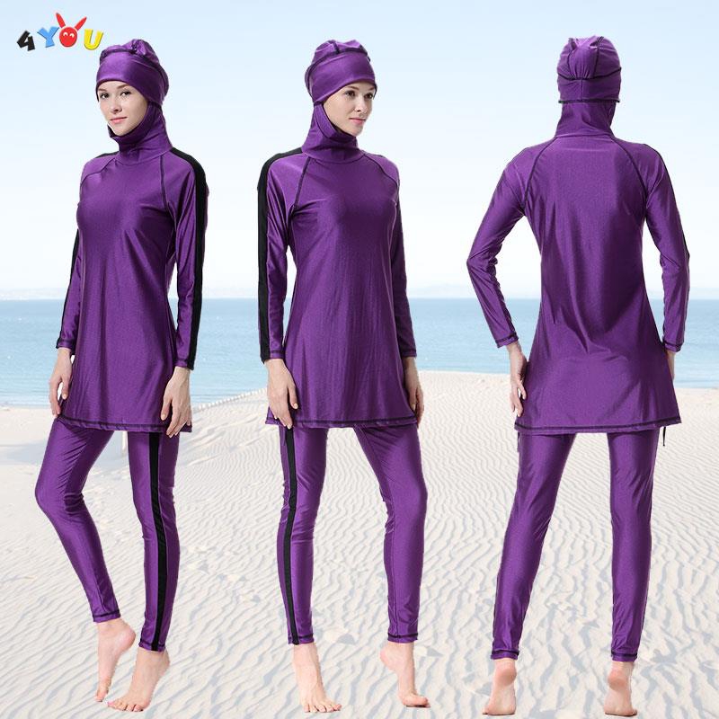 【READY STOCK】 Women Swimwear Muslim Clothe Highly Elastic Muslim ...