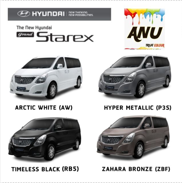 Spray ANU -I สีสเปรย์ พ่นรถยนต์ (กี่งเงา) HYUNDAI H-1 (1 กระป๋อง) - รูปที่ 2