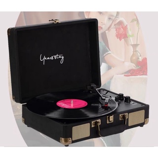 กระเป๋าเครื่องเล่นแผ่นเสียงไวนิล retro desktop phonograph เพลงสมัยเก่า โบราณ light luxury