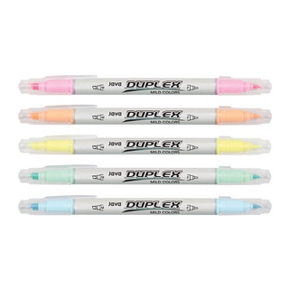 Java Duplex Mild Colors 2 หัว ปก.ไฮไลท์ เซ็ต 5 สี (โทนสีพาสเทล)