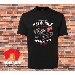 เสื้อยืด พิมพ์ลายแบทแมน JbS Cool Bat Mobile Gotham City Garage Inc สําหรับผู้ชาย