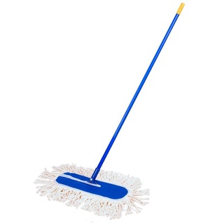 ม็อบดันฝุ่น 24 นิ้ว สีน้ำเงินขาว SUPERCAT ไม้ถูพื้น ไม้รีดน้ำ Dust mop 24 inches blue white SUPERCAT