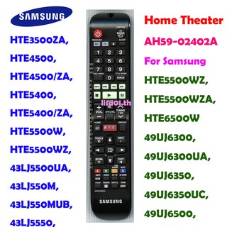 ใหม่ รีโมตควบคุมโฮมเธียเตอร์ AH59-02402A สำหรับ Samsung BD TV HTE4500ZA HTE5500WZA Fernbedienung HTE3500ZA HTE4500 HTE4500 ZA HTE5400 HTE5400 ZA HTE5500W HTE5500W ZAMF01 HTE5500WZ HTE5500WZA HTE6500W HTE6500W ZA HTE6500WZ HTE6730W HTE6730W ZA