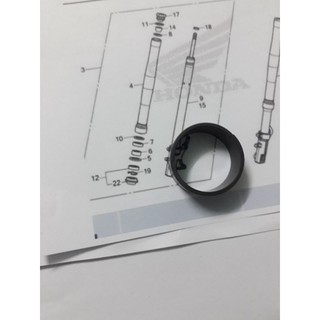 51415-K20-901บู๊ชปลอกแกนโช้คหน้าแท้ZOOMER-X,MSX125ทุกรุ่น,(บู๊ซพลาสติกหมายเลข7)1ชิ้น อะไหล่แท้HONDA