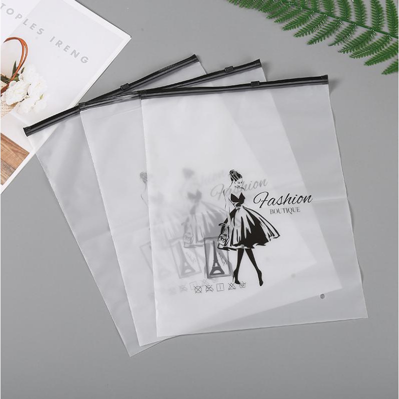 ⭐ซองซิปล๊อคแบบขุ่น ลาย fashion 22x23cm ชิ้นละ 3 บาท ✔️ ซองใส่เครื่องเขียน ซอง เครื่องเขียน กระเป๋า ราคา ถูกที่สุด ดีลบีเคเค แกลเลอรีภาพที่ 3