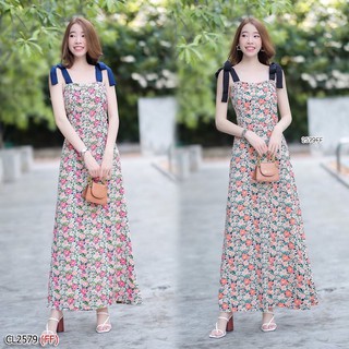 มาแล้วน๊าาา Maxidress ตามหากันเยอะมาก รุ่นนี้ขายดีสุดๆ เดรสยาวผ้า 100D พิมพ์ลายดอกไม้ผ้าสวยนิ่มใส่สบาย