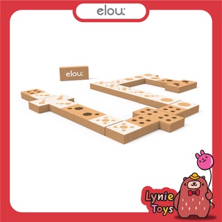 Elou ของเล่นไม้ โดมิโนตัวเลข Dominoes Numbers