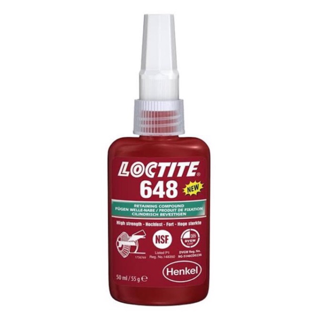 ❤️Loctite 648 น้ำยาตรึงเพลาแรงยึดสูง size 50ml