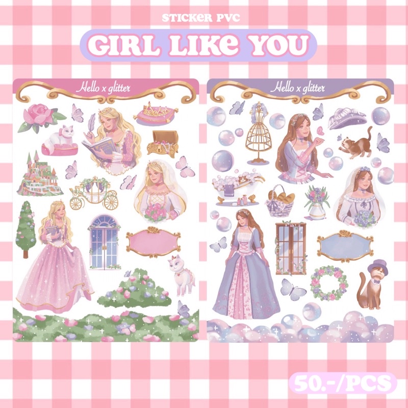 GIRL LIKE YOU Sticker by helloxglitter