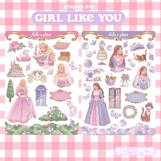 Sticker GIRL LIKE YOU 💗 sticker pvc by helloxglitter💐🎀⭐️