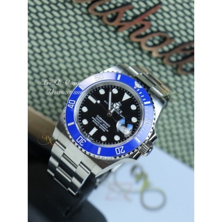 Rolex Submariner date 41 mm. Blue ceramic bezel Automatic swiss movement “SMURF”