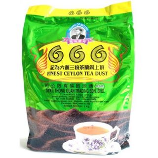 ชา 666 Finest Ceylon Tea Dust ชาซีลอน 666 ของแท้ (ถุงสีเขียว) หอม อร่อย